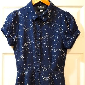 Dress shirt navy blue xs